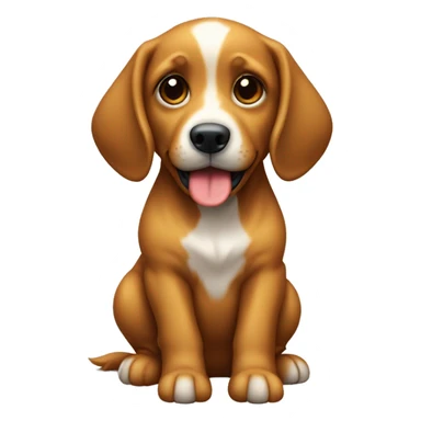 Cachorro caramelo com focinho caramelo sticker