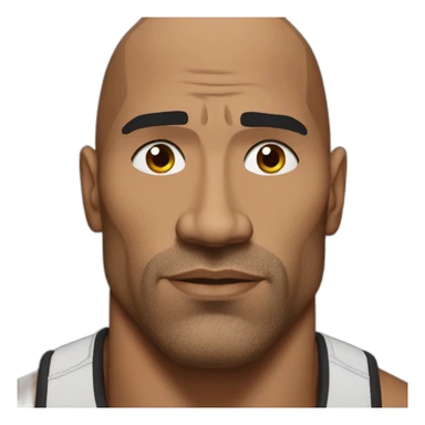 the rock sourcil sticker