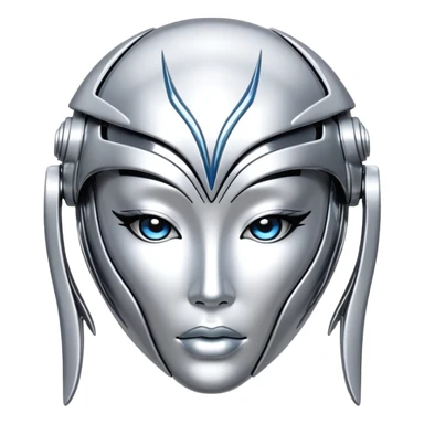 sorayama trible pattern chrome glossy sticker