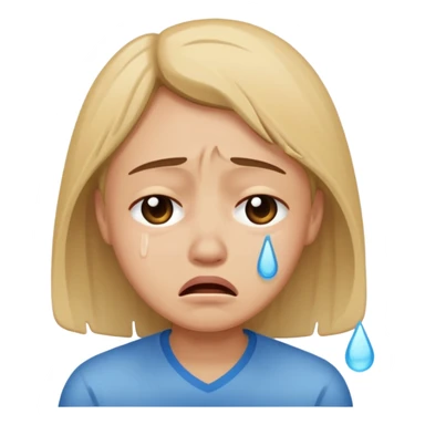 Crying a lot sticker