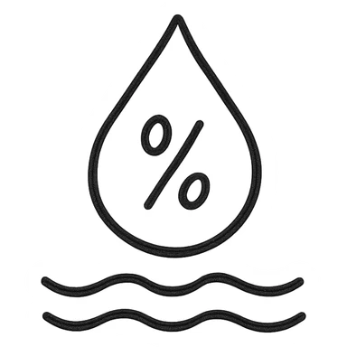 Humidity visual representation sticker