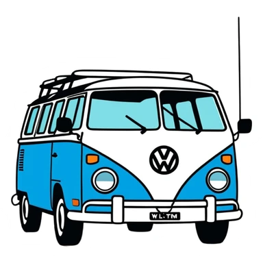 Make a Logo that Says VW TEAM sticker