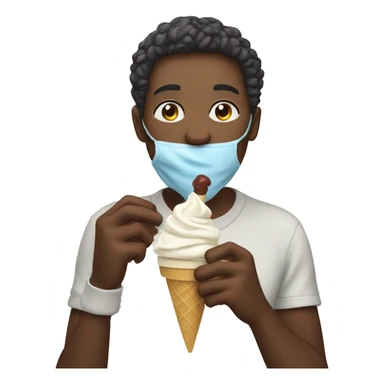 person eating ice cream  sticker