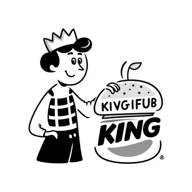 Burger King logo sticker