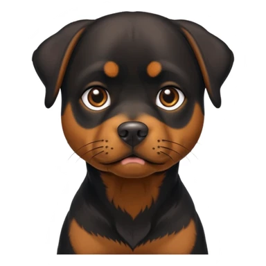 Perrita rottweiler flaca  sticker