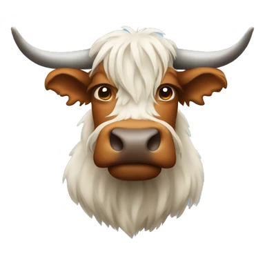 Highlander Scottish cow sticker
