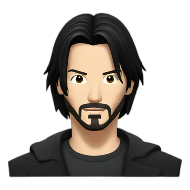 young keanu reeves as neo matrix sticker