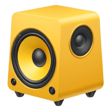 mac os icon yellow audio speaker forbidden mute isometric sticker