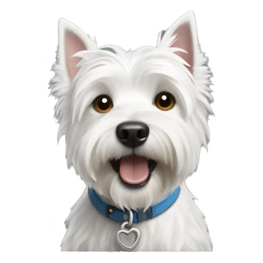 Westie dog sticker