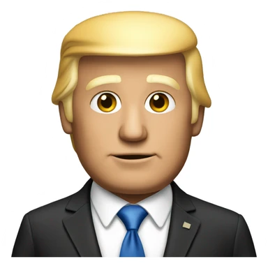 Donald trump in suit  sticker