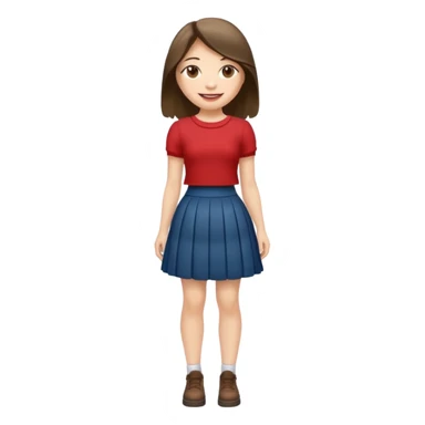 Jennie full body in skirt sticker