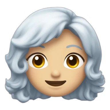 Luna cuarto menguante sticker