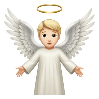 angel gabriel flying sticker