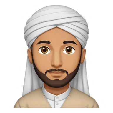 can you make an emoji of Muslim man sticker