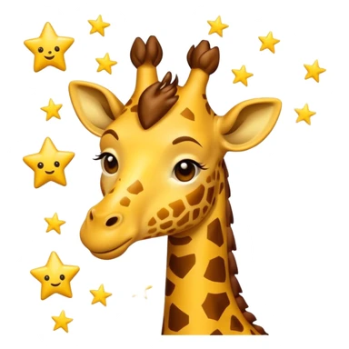 create a emoji of a drunk giraffe sticker
