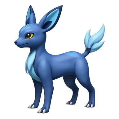 Manectric-Electrike-Lugia-Umbreon-Fakémon-hybrid-creature (full body), 4 legs sticker