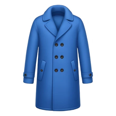 blue winter coat sticker
