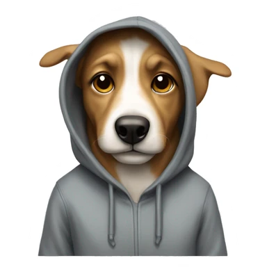 Australien sheppard dog wearing a Hoodie sticker