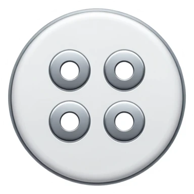 sewing button sticker