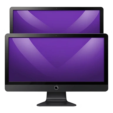 3 dark violet wide screen monitors sticker