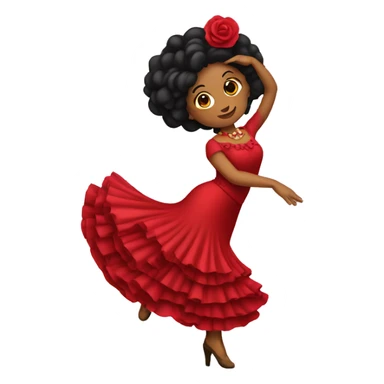 flamenco dancer woth castagnettes sticker