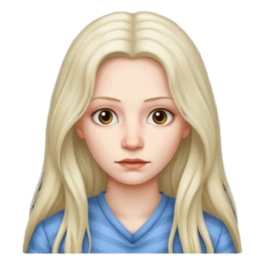 prisoner long haired woman mug shot with bg sticker