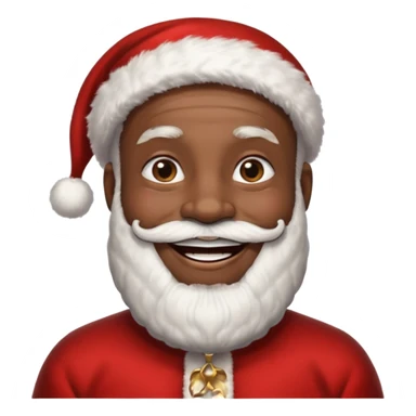 black santa sticker