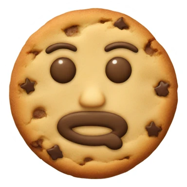 cookie in the shape of a man sticker