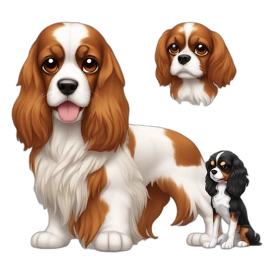 Rambo with cavalier king charles sticker