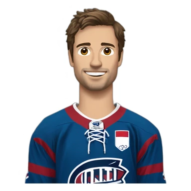 Quentin Papillon French hockey player from team « boxers de bordeaux » sticker