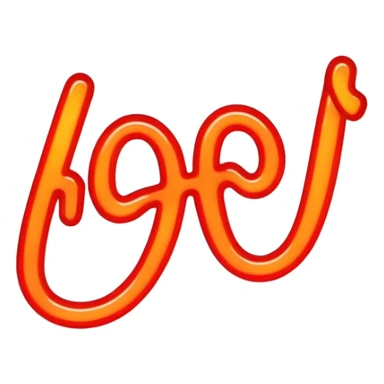 Neon signboard word "hot" sticker