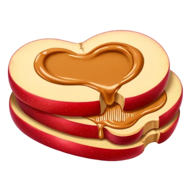 apple slices with peanutbutter sticker
