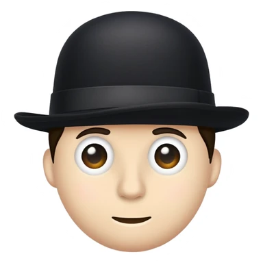 a bowler hat sticker
