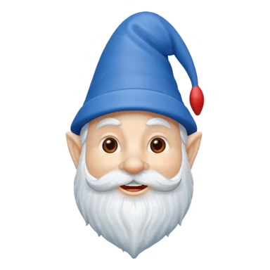 garden ornamental gnome blue sticker