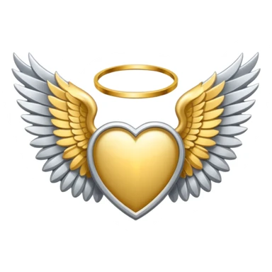 holy saint emblem with silver or white wings  sticker