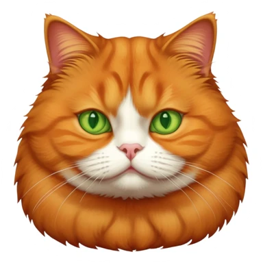 Fat ginger cat sticker