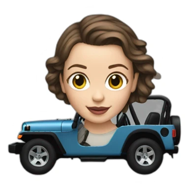 millie bobby brown in a jeep sticker