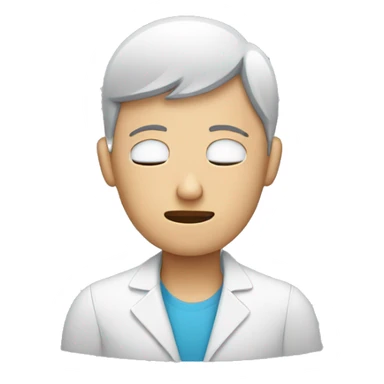 an HR person ,headache sticker