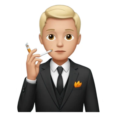 Wartender Raucher sticker