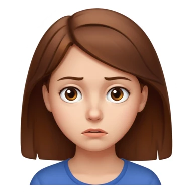 confused girl sticker