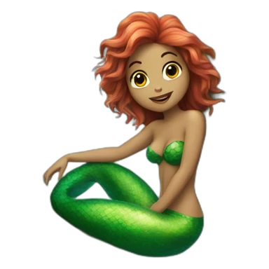 Mermaid in a tree sticker