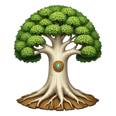 The white Irminsul Tree of Life sticker