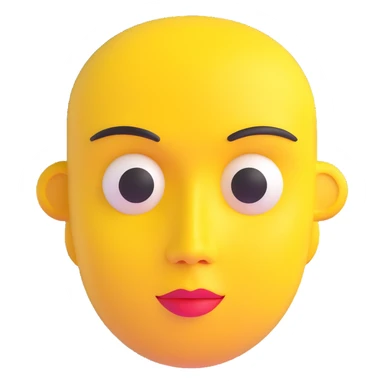 side eye emoji, yellow face, playful look, 3D style sticker