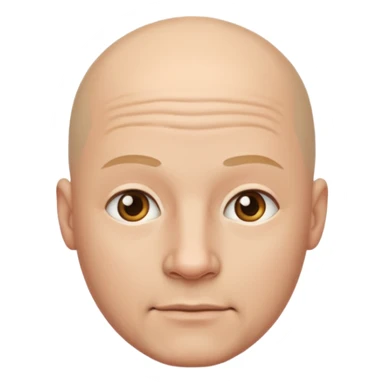 bald color (255,255,255) skinned man sticker