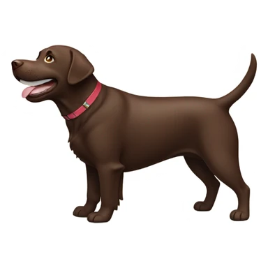 Labrador Retriver chocolate color very happy sticker