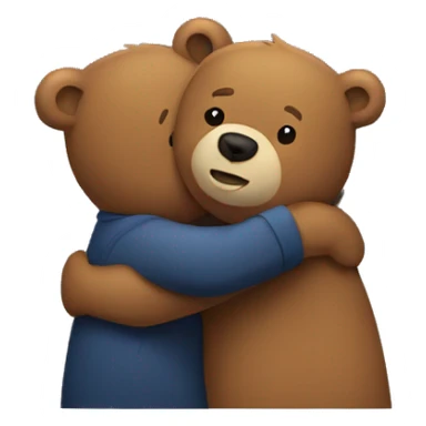 bear hug sticker