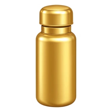 gold pill bottle sticker