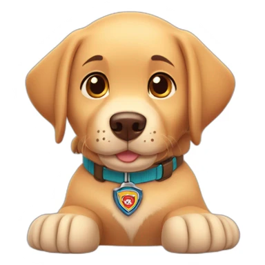 paw patrol labrador retriever sticker