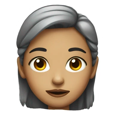 Girl giving side eye sticker