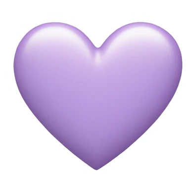 Pastel Purple Heart sticker